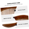 WOONEKY 20cm Long Wooden Anti-static Hair Comb Natural Sandalwood Material