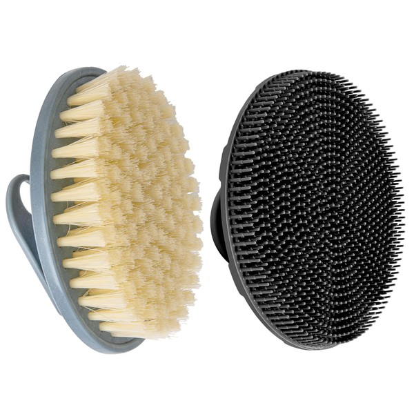 INNERNEED INNERNEED Food-Grade Soft Silicone Body Scrubber Shower Brush Handheld