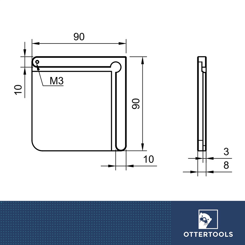 Ottertools - Touch Plate | Tool Length Sensor | XYZ