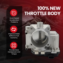 MOCA S20167 Throttle Body Assembly Replace 2007-2013 for Mazda 3 2.3L, 2006-2007 6 2.3L, 2007-2012 CX-7 2.3L, 2010-2012 CX-7 2.5L