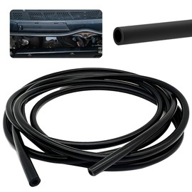 3 Meter Unterdruckschlauch KFZ, Vakuum Silikonschlauch Auto, Innendurchmesser 6mm, Außendurchmesser 9mm,Schwarz Vakuumschlauch Kühlmittel Schlauch für Auto Motor Verwendung und Turbosysteme