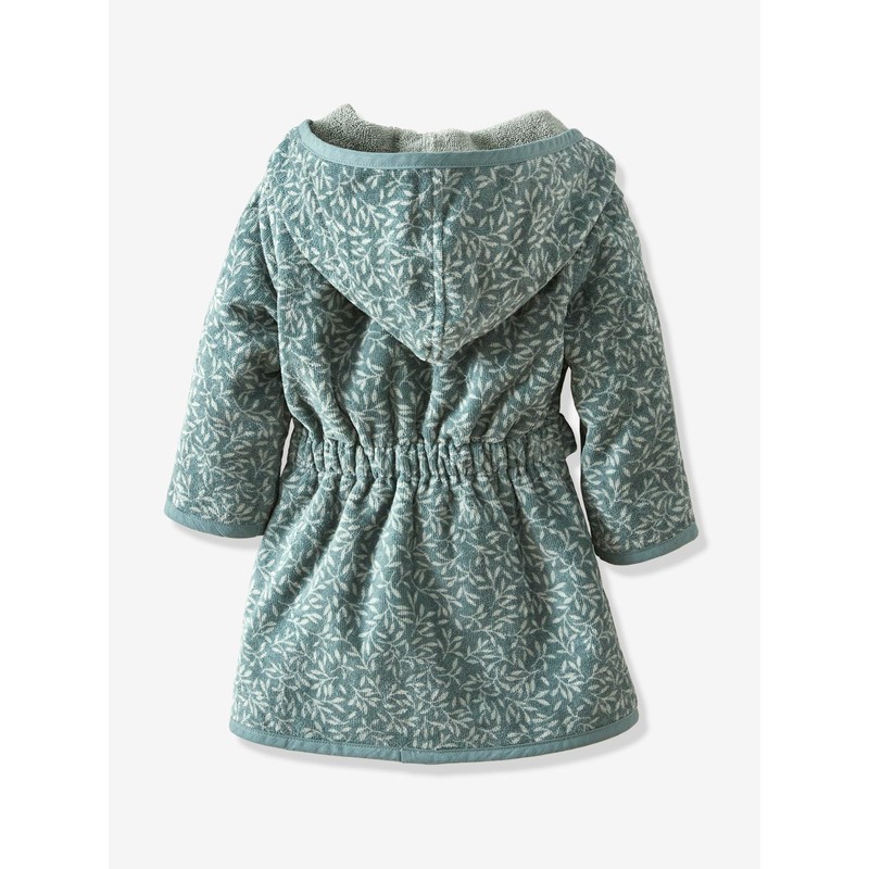 Vertbaudet Baby Bathrobe Broceliande Green Printed 92/98, Green print