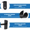 4 Pcs Closet Shelf Bracket with Pole Holder, Triangle Shelf