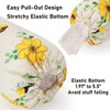 2Pcs Sunflower Plastic Bag Holder for Kitchen Essentials, Reusable Hanging
