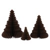 J-Line Large Brown Paper Folding Christmas Tree