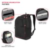 SwissGear Orientation Laptop Backpack, Black, 17”x12”x7”