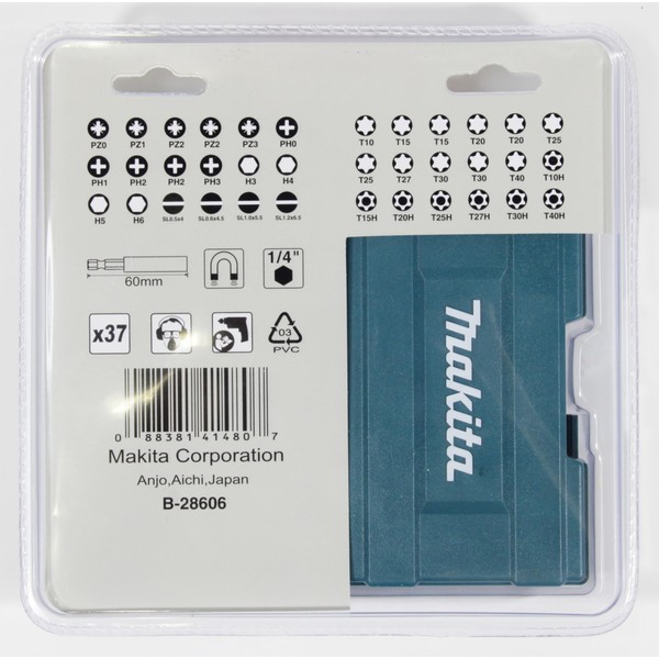 Makita Makita B-28606 Bit-Set 37-teilig