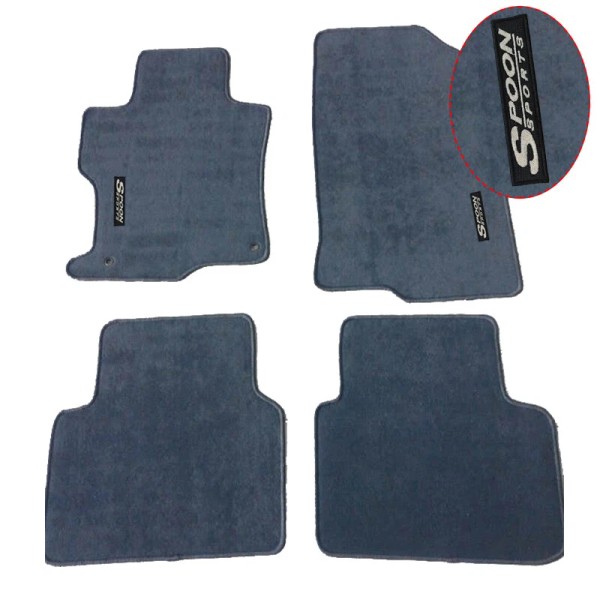 Unbranded For 08-12 Honda Accord Gray Nylon Floor Mats Front