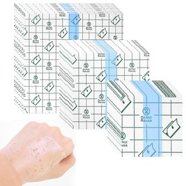 95 Stück Tattoo Pflaster, 3 Größen Wasserdichte Tattoo Folie, Tattoo Folie Heilung, Für Tattoo Aftercare, Sport Und Wundversorgung, PU-Material, 5x5cm/10x10cm/12x15cm