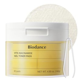 Biodance Vita - Almohadillas de tóner de gel de niacinamida, corrector de manchas oscuras, tono de piel nocturna, almohadillas de tóner exfoliantes su