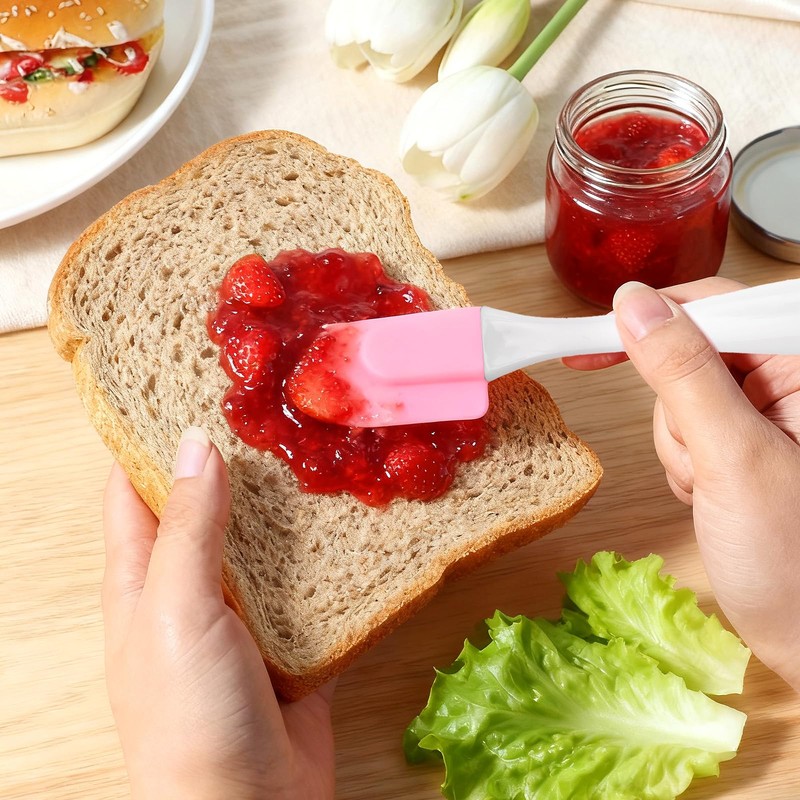 6 Pcs Mini Silicone Spatula Set, Small Silicone Cooking Utensils