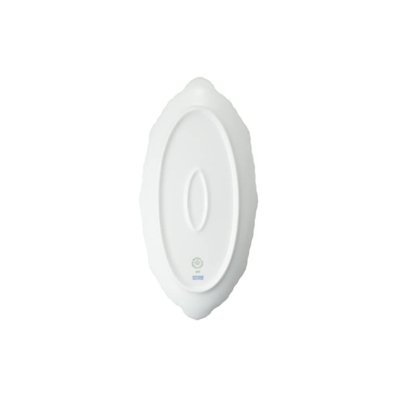 【Authorized Import】Royal Copenhagen White Fluted Half Lace Pickle Dish Plate