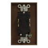 RiteAV 15A Electrical Duplex Receptacle Wall Outlet Plate 1 Gang