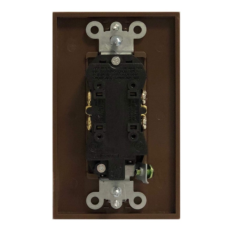 RiteAV 15A Electrical Duplex Receptacle Wall Outlet Plate 1 Gang