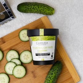Mascarilla Facial Desprendible De Algas Con Extracto De Pepino Para Hidratar, Calmar Y Limpiar Profundamente. Fórmula Profesional De Spa. Frasco De...