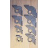 8 Piece Corner Radius Template Set for Routers, Woodworking Corner