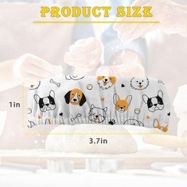 Cloth Covers for Sourdough Starter Jars,Cute Dog Bone Heat Preservation to Increase Fermentation for Bread Sewn Cloth Cover for Sourdough Starter（5 Pack）