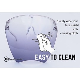 TradeProvider® Face Shield Goggles, Anti-Fog face shield, Reusable Splash Resistant Face Visor (Gradient Grey)