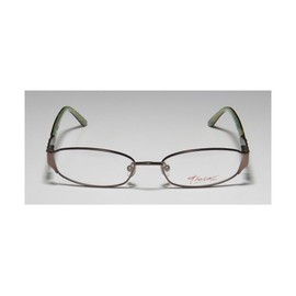 Thalia Diamante Womens/Ladies Designer Full-rim Flexible Hinges Stylish Color Combination Hip Eyeglasses/Glasses (50-16-130, Brown/Tortoise / Green)