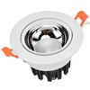 LED Downlight Aluminum Adjustable Angle Dustproof Ceiling Embedded Spotlight for