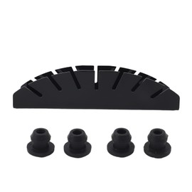 Hat Stand for Baseball Caps Display and Organizer Fan Shaped Thick Acrylic Hat Holder for 7 Baseball Caps for Office Black