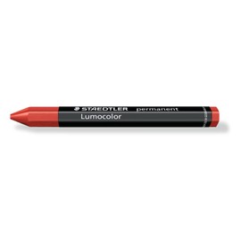 STAEDTLER 236-2 Lumocolor Omnigraph Permanent Marking Crayons - Red (Pack of 12)