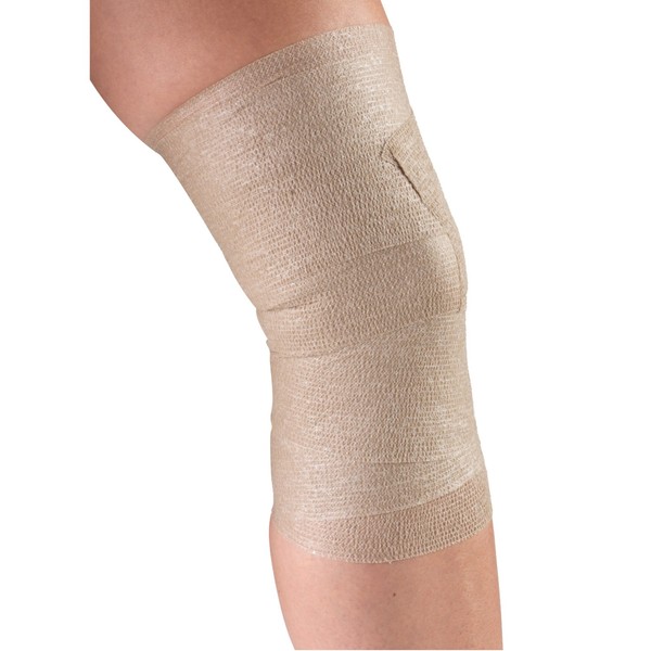 CHAMPION Self-Adhering Elastic Bandage Adjustable Wrap, Beige, Universal, 4 Inch