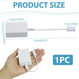FunWorth ADSL Microfilter Splitter, BT Plug to RJ11 Broadband Filter, Compatible with BT, Sky, TalkTalk, EE, Vodafone, Noise-Free Internet & Phone Line Adapter for Routers, Fax, Alarms