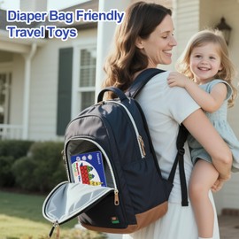 hunloot Magnetic Tiles Mini Building Blocks STEM Toys for 3-8 Year Olds,Travel-Friendly Set with Storage Iron Box,Educational Construction Playset for Toddlers,Birthday Gift for Boys & Girls