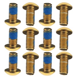 12X Cycling Bike Bicycle Disc Brake ROTOR SCREW BOLTS M5 X10MM Gold Color
