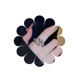 Xduargs Boho Snake Wrap Open Ring Silver Crystal Snake Open Knuckle Ring Vintage Serpent Snake Finger Ring Snake Adjustable Stacking Ring Jewelry for Women