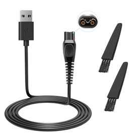 LinMei 5V USB Charging Cable for HQ8505 2300 7000 5000 3000 Series 3500 MG5750 MG7750 S1560 Multigroom Beard Trimmer Electric Shaver Razor Power Supply Adapter Charging Cord