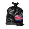 MaxiMite Large Black Garbage Bags, 55 Gallon Trash Bags, 50