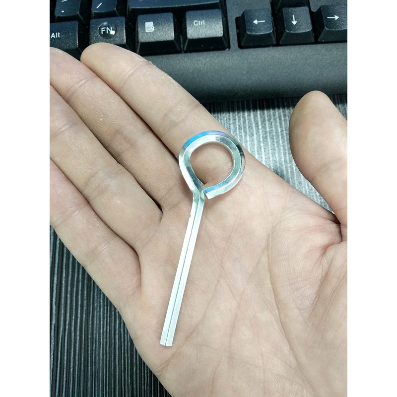 WOODGUILIN 5/32' Hex Dogging Key Set, Full Loop, Key-Ring Style,