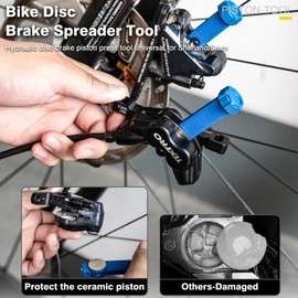 JJZOUEN LiLioo Bicycle Brake Caliper Tool, Bike Disc Brake Pad Spreader, Hydraulic Brake Caliper Spreader Reset Tool for Mountain & Road Bikes, Fit Shimano & Sram Bicycle Brake Caliper