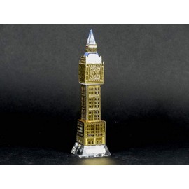 Crystal Big Ben - Small 12.5 cm London Souvenir Crystal Big Ben Model (Gold)