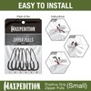 Maxpedition Small Zipper Pulls (6 Pack), Black