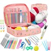59 Pcs Crochet Hooks Kit Knitting Starter Kit for Adults