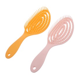 FOMIYES Hollow Out Arc Massage Comb Women's Styling Brush Hair Brush Combs for Wet Dry Hair Random