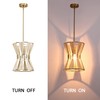 Untrammelife Modern Drum Pendant Light,Luxe Hand-Wrapped Bleached Natural Rope Hanging