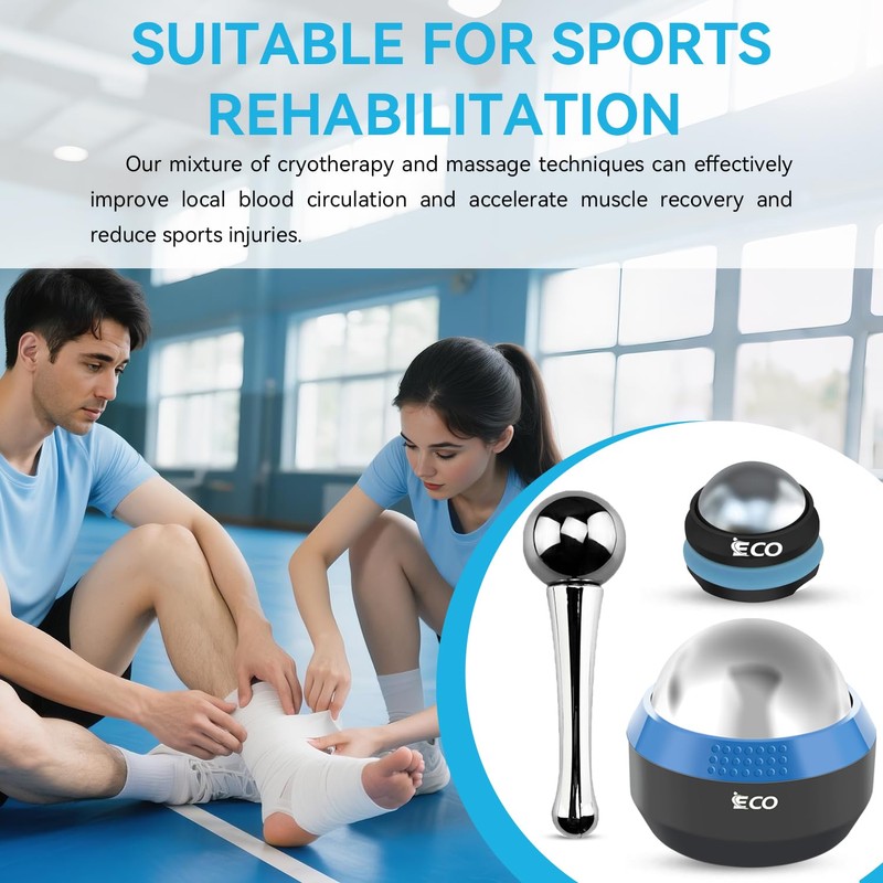 iECO Cryosphere Cold Massage Roller Ball – Ice Cold and