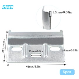 Kitchen Cabinet Brackets Carrier Plate Cabinet Hanger Suspension Rails Kitchen Cabinet Hanging Brackets for Wall Mounting Cupboards Hanger Plate 60mm 6 pcs