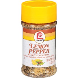Lawry's Lemon Pepper with Zest of Lemon, 2.25 oz (Pack of 12)