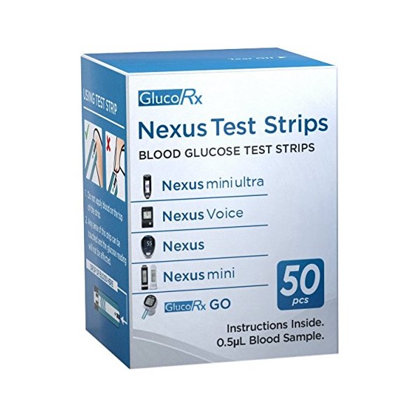 GlucoRx Nexus Test Strips (50)