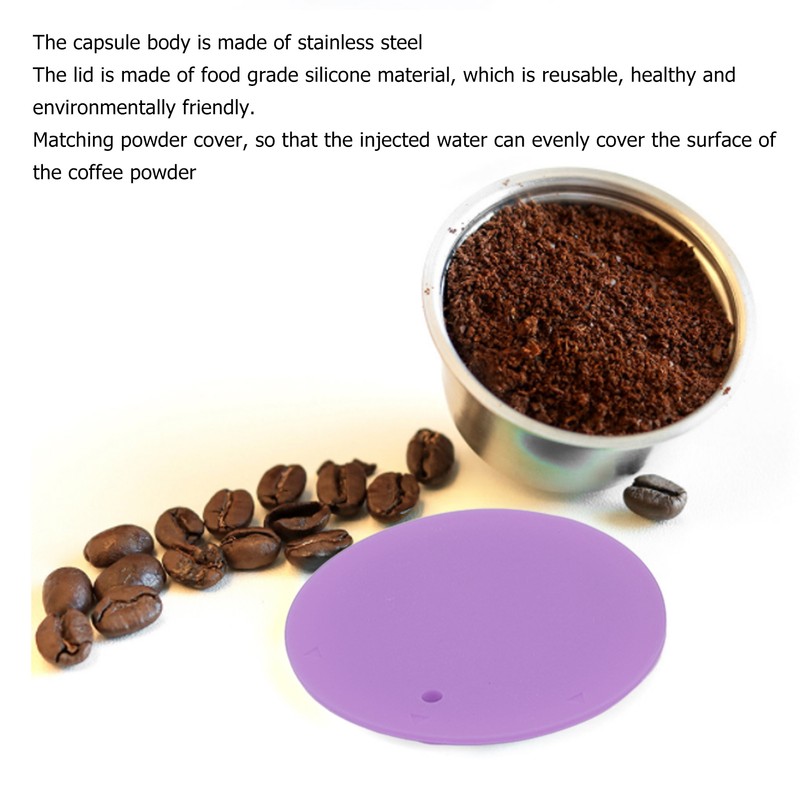 Stainless Steel Refill Coffee Capsules Reusable Coffee Filter Cup Set
