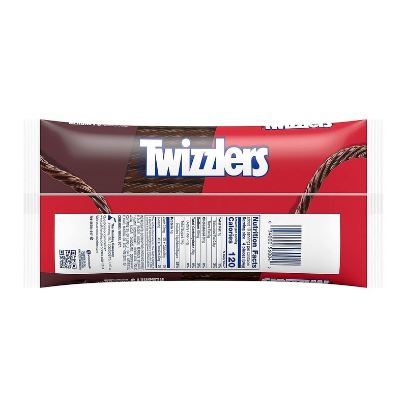 Twizzlers Chocolate Flavored Twists - Pack of 2-12 oz Bags