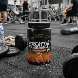 Creatina Monohidratada Madness 1kg Polvo Suplemento Musculo Sabor Naranja                                                                             