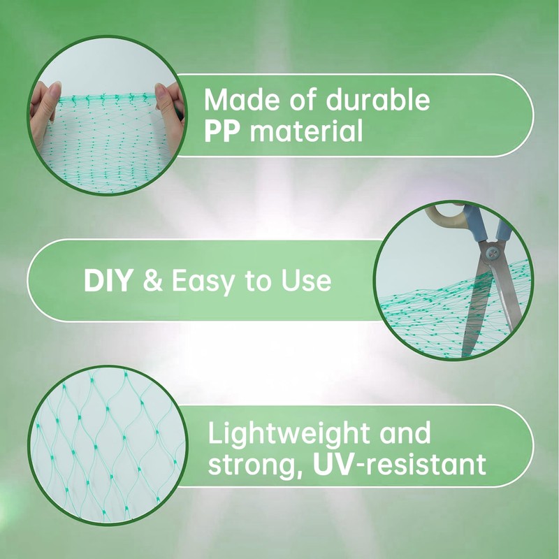 Bird Protection Net (Green, 4 x 12 m)
