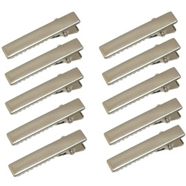 Alligator Hair Clip Flat Top DIY Hair Clip with Teeth for Arts & Crafts Projects Hair Care Hair Bow Accessory (40mm)