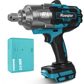Cordless Impact Wrench 3/4" for Makita 18V Battery, Impact Wrench 1500FT-LBS(2000N.m) High Torque Brushless Electric Impact, with 3 Speed Modes Power Impact Driver